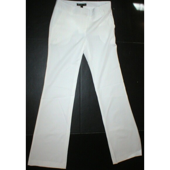 New Womens 0 Elizabeth and James Office Slacks Pants Tall White Trouser Designer - Picture 1 of 5